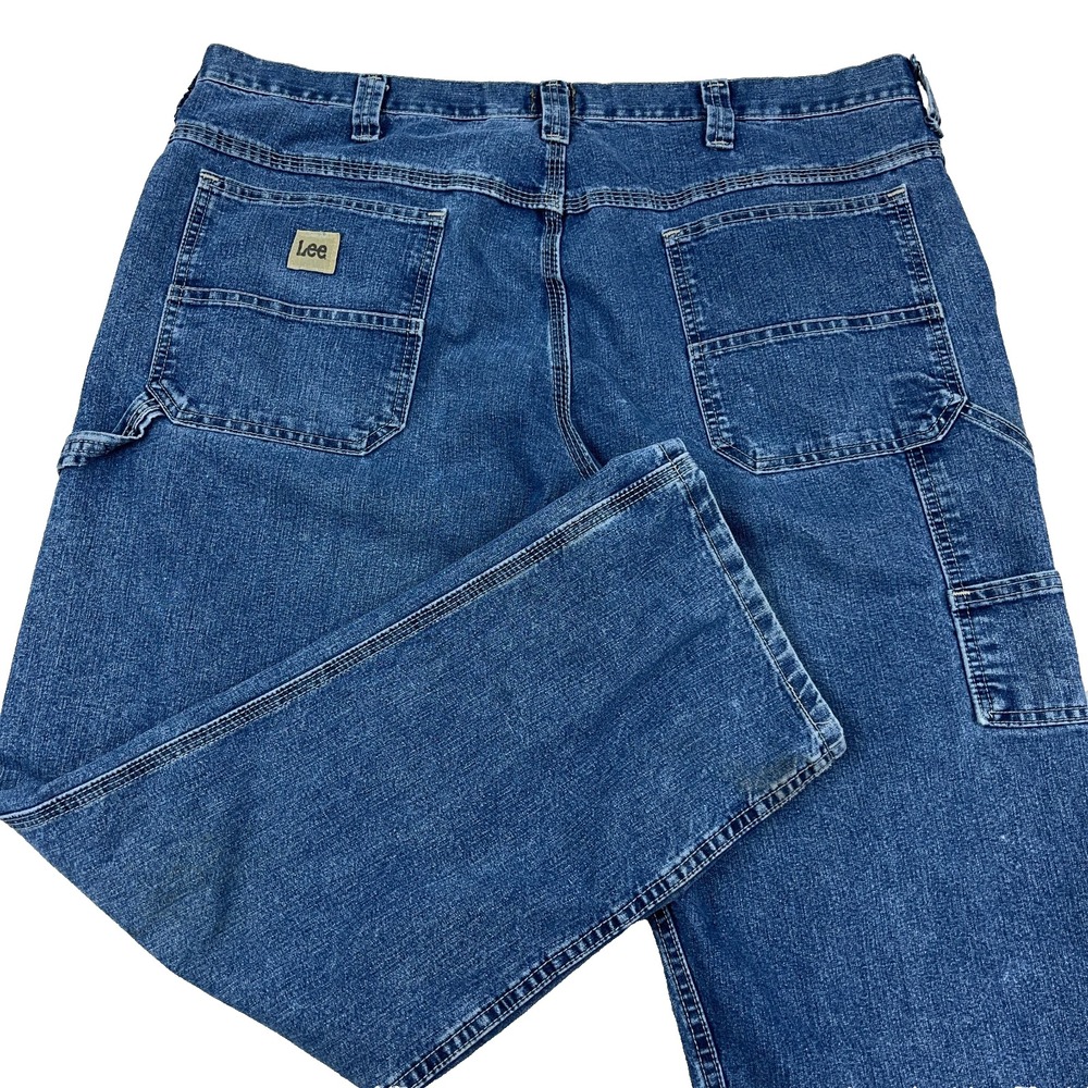 Vintage Y2K Lee Carpenter Jeans Men 40x30 Dungaree Baggy Skate Distressed  Work